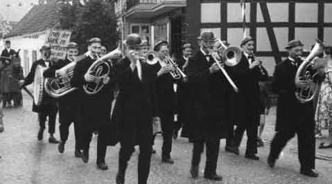"Kapelle Feuerhahn" Ulkumzug 1958