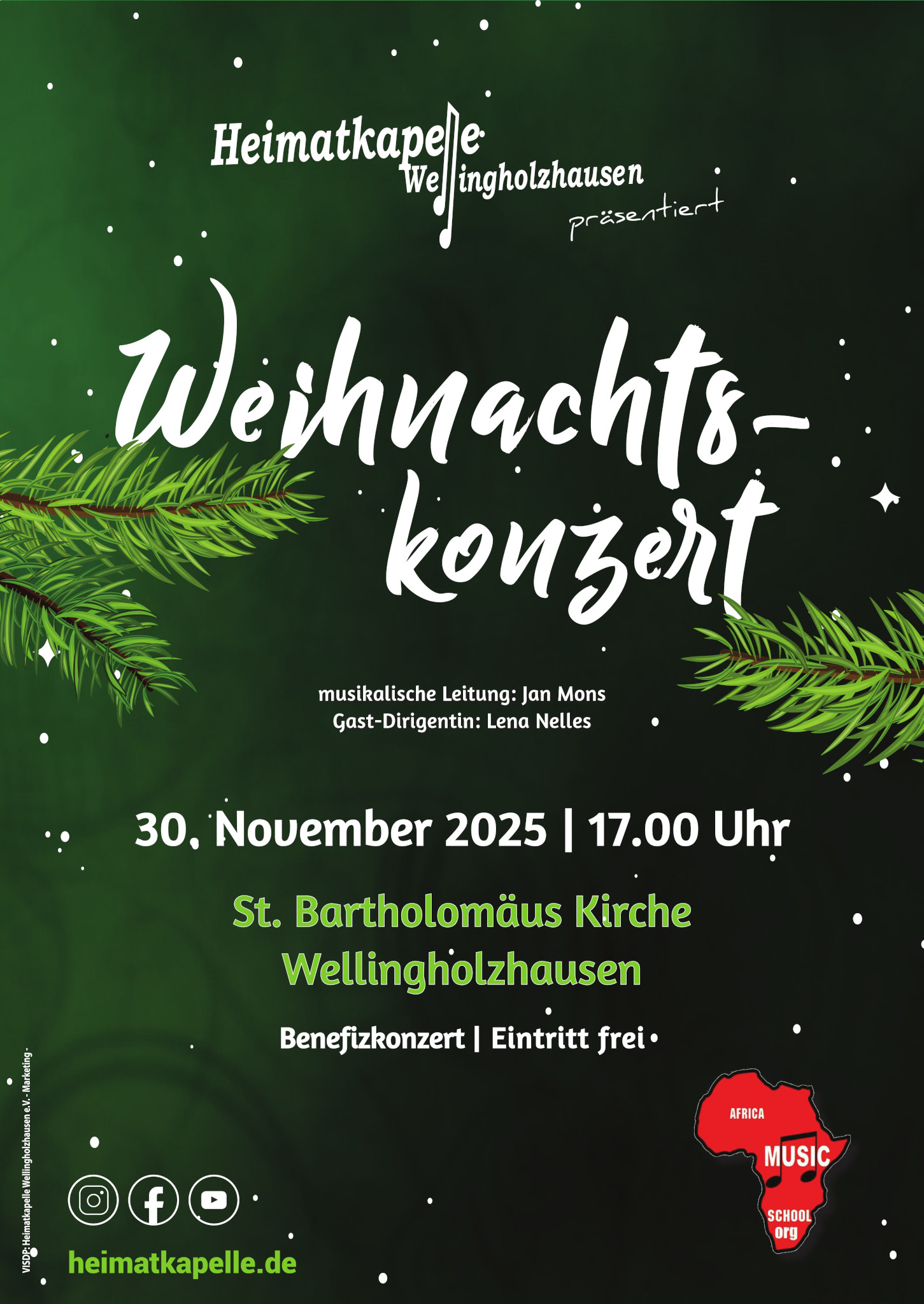 Weihnachtskonzert der Heimatkapelle am 1. Advent